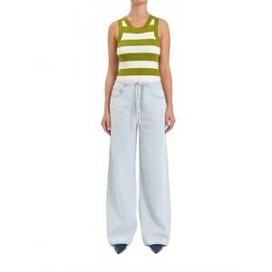 NEW DAZE madison wide leg jean in baby talk